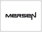 Black and white Mersen logo