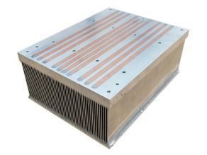 Tubo de calor embutido a dissipador de calor a ar refrigerado Mersen
